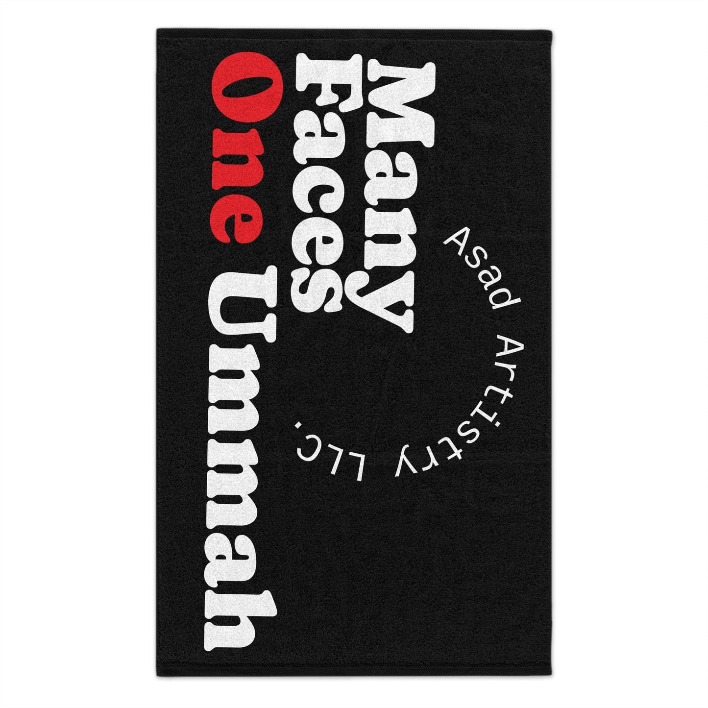 One Ummah Black Towel