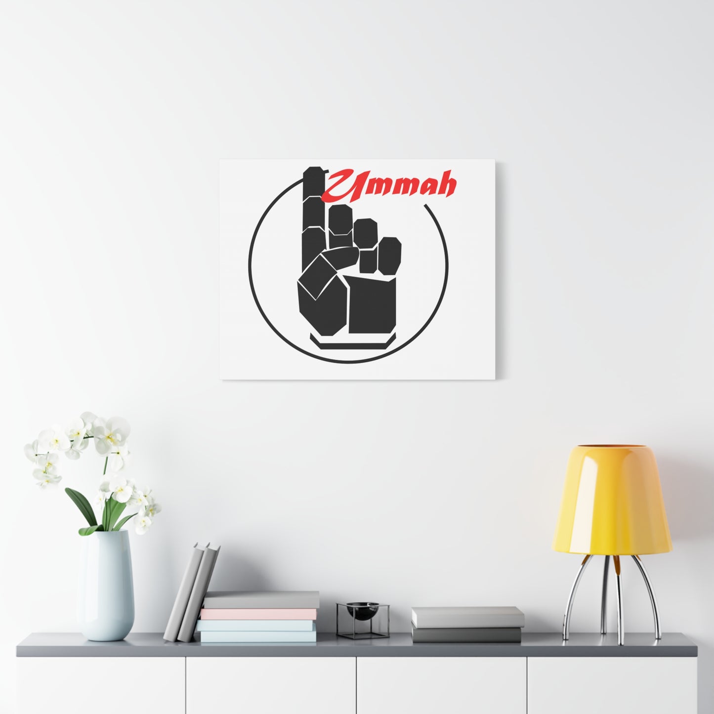One Ummah Wall Canvas – Unity Through Faith