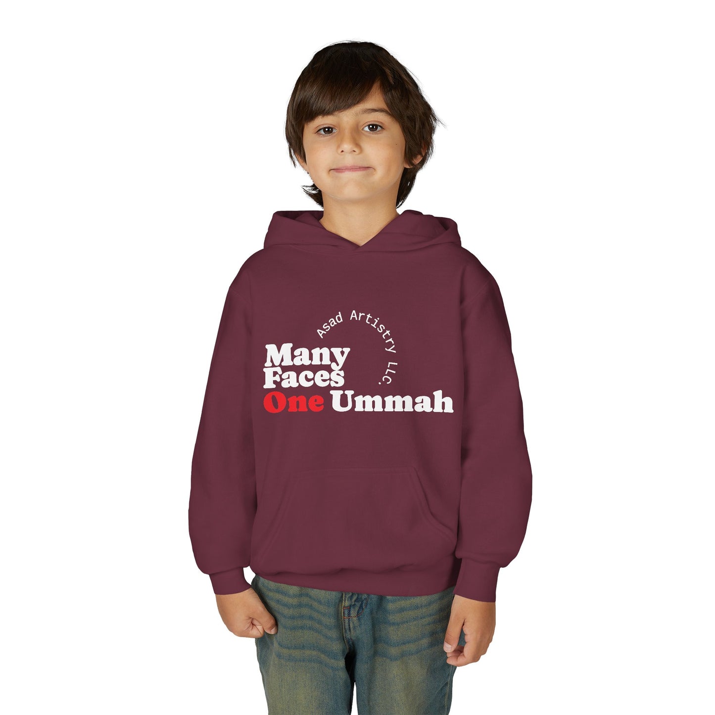 Youth Hoodie – Many Faces, One Ummah: Unity in Comfort