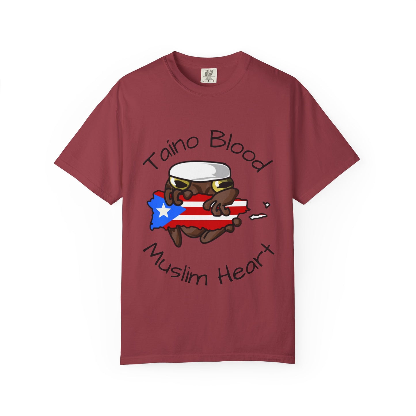 “Taíno Blood, Muslim Heart.”-Puerto Rican Muslim graphic Tee