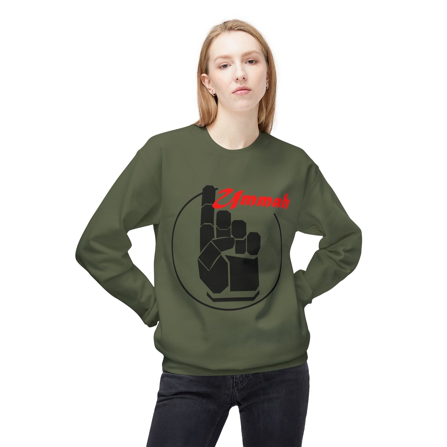 One Ummah Unisex Fleece Sweatshirt – Unity in Comfort