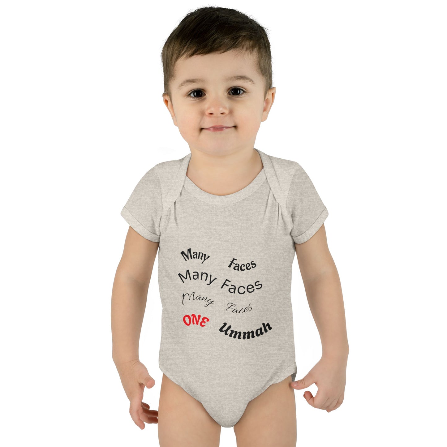 Many Faces One Ummah Infant Baby Rib Bodysuit – Joyful Comfort, United From the Start