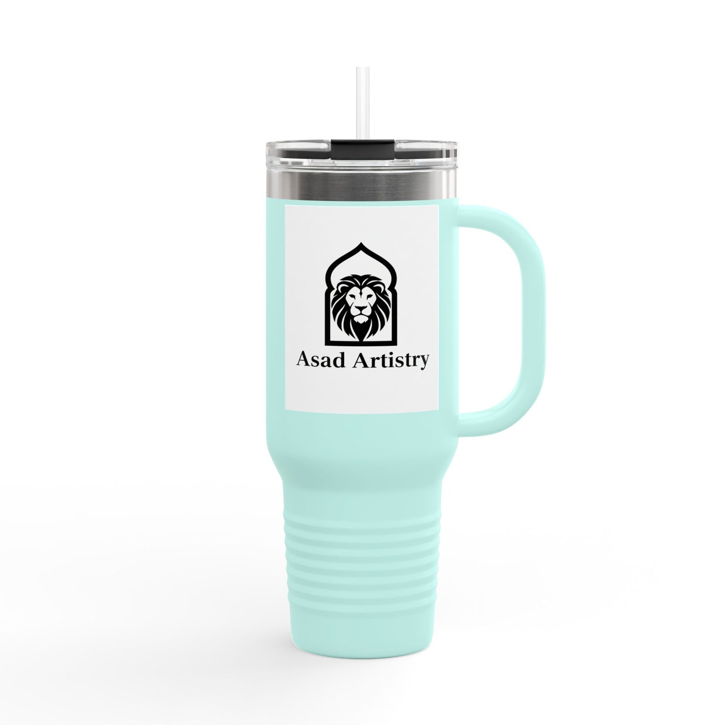 Asad Artistry Insulated Travel Mug – Roar Through Your Day