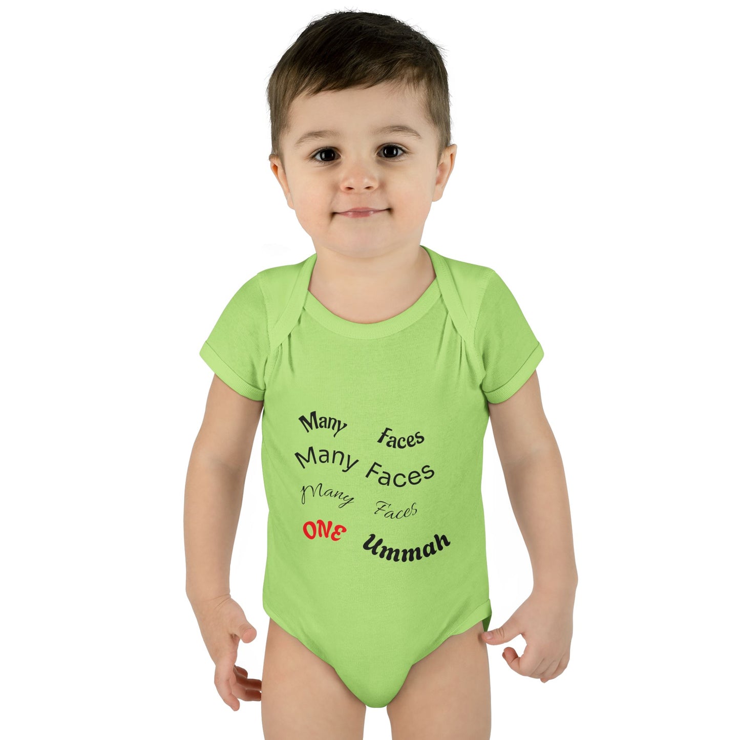 Many Faces One Ummah Infant Baby Rib Bodysuit – Joyful Comfort, United From the Start