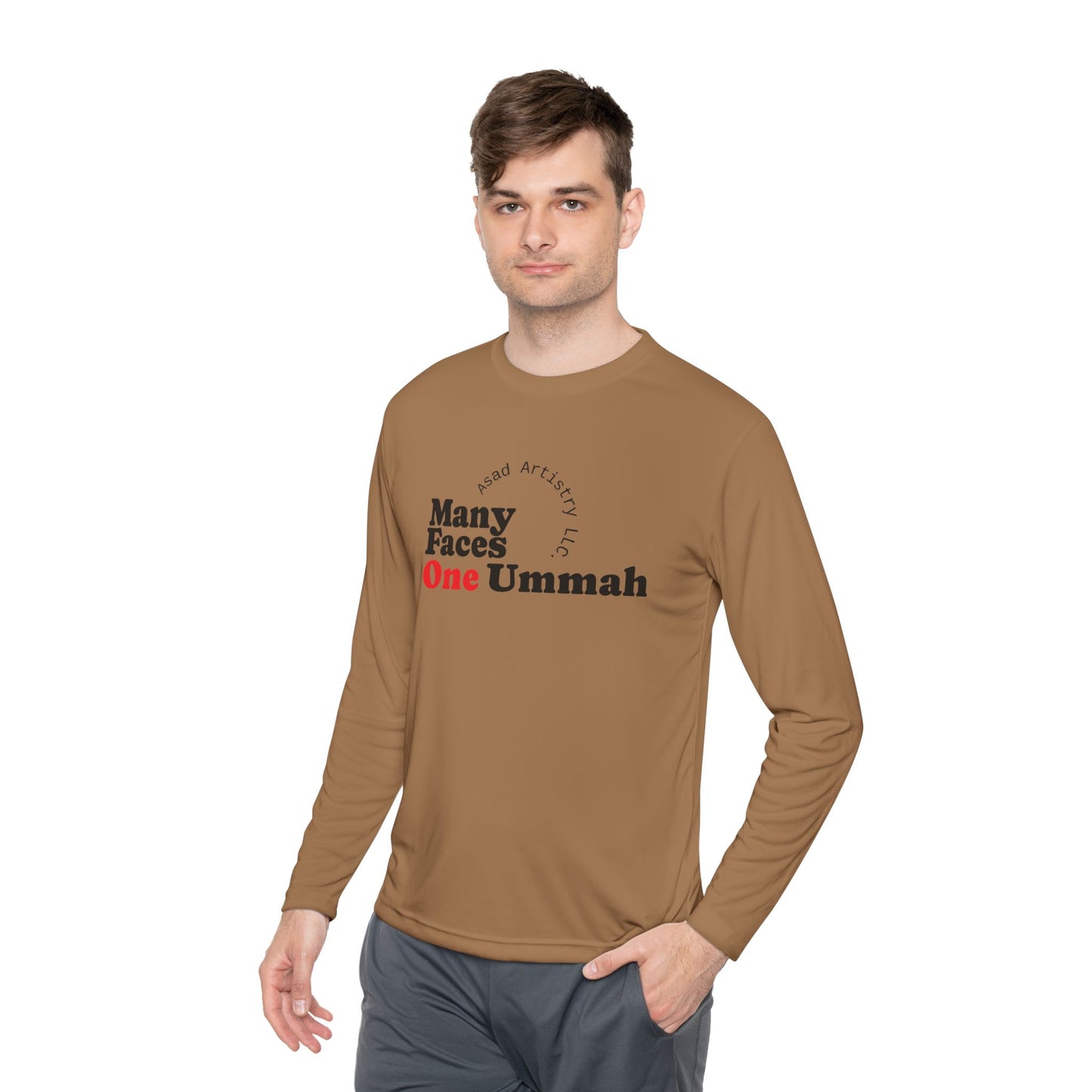 One Ummah Unisex Lightweight Long Sleeve Tee – Comfort, Style, and Unity in Every Wear