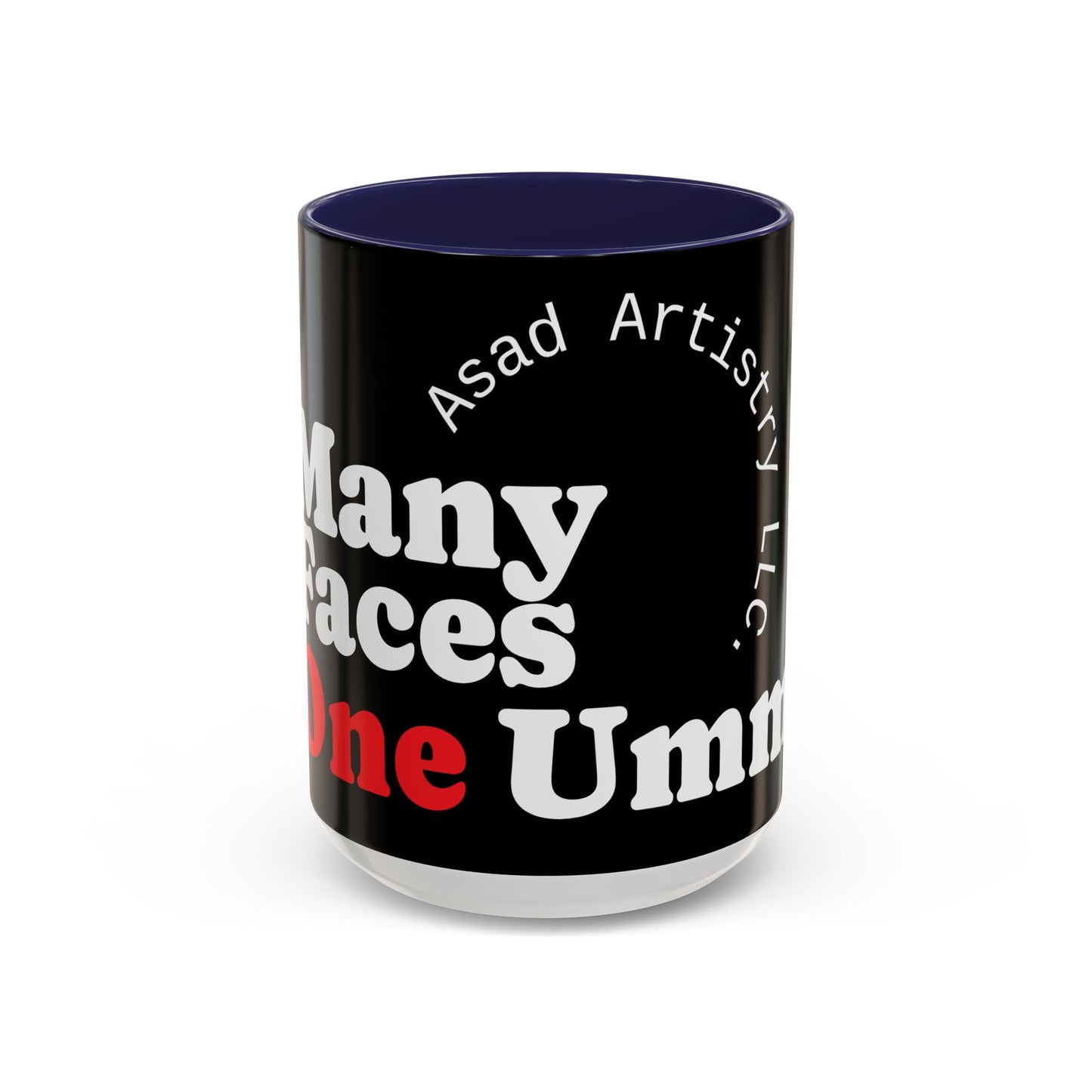 Many Faces, One Ummah Accent Coffee Mug – Sip with Unity