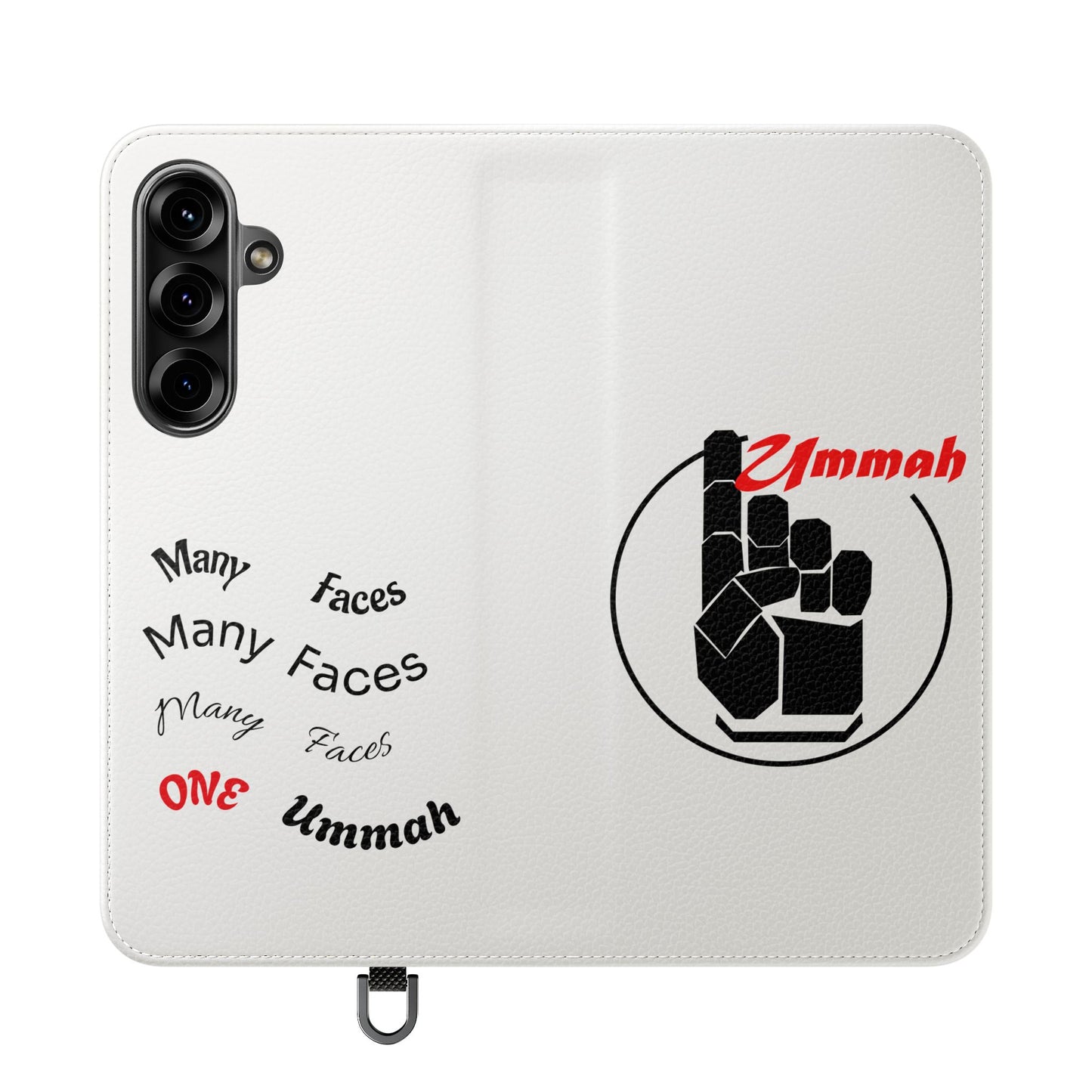 Many Faces, One Ummah Flip Case — where purpose meets protection.