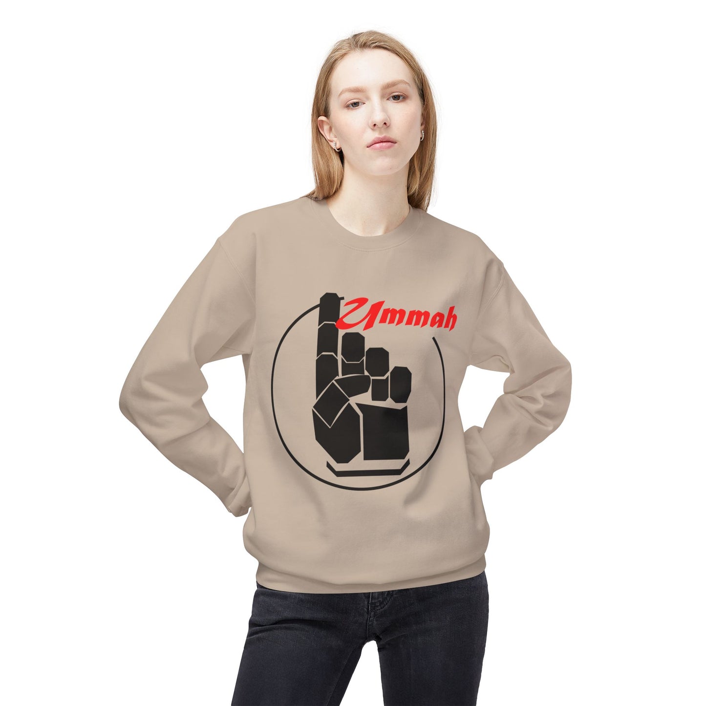 One Ummah Unisex Fleece Sweatshirt – Unity in Comfort