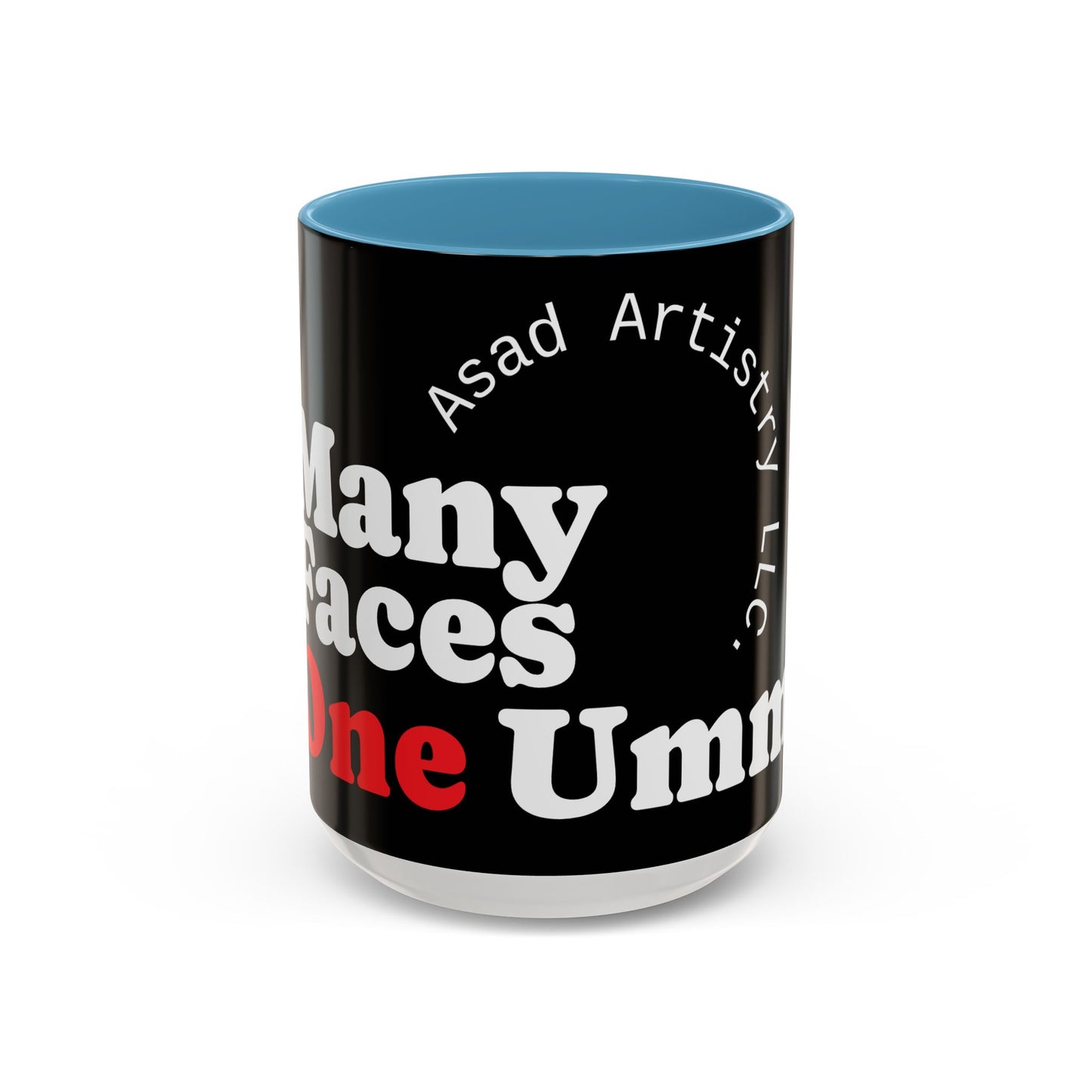 Many Faces, One Ummah Accent Coffee Mug – Sip with Unity
