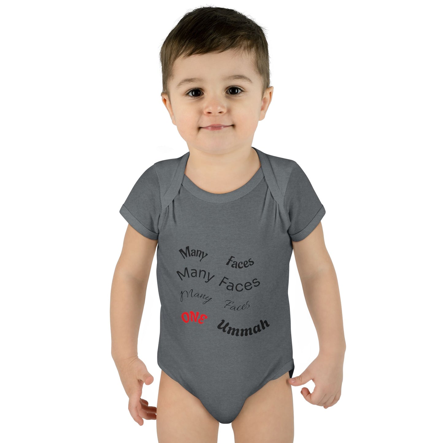 Many Faces One Ummah Infant Baby Rib Bodysuit – Joyful Comfort, United From the Start