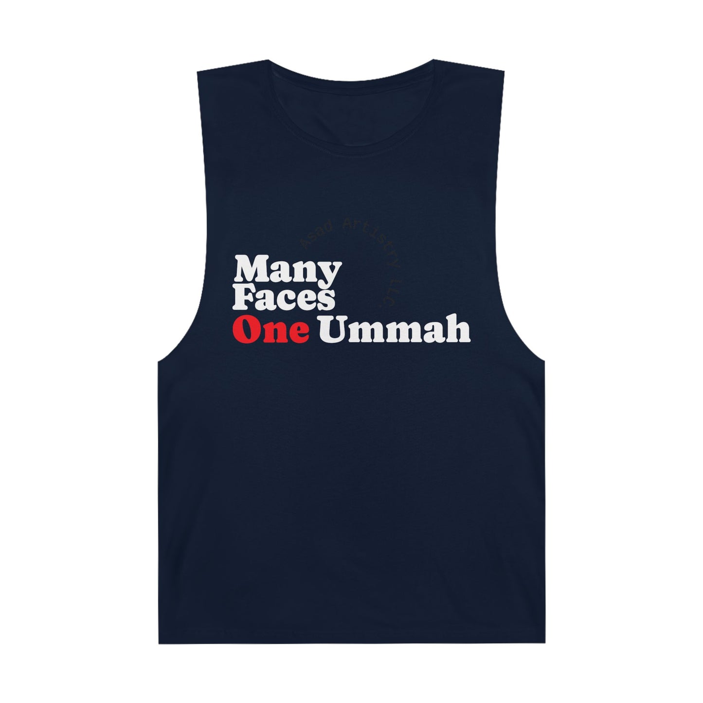 Many Faces One Ummah Unisex Barnard Tank – Unite in Comfort and Style