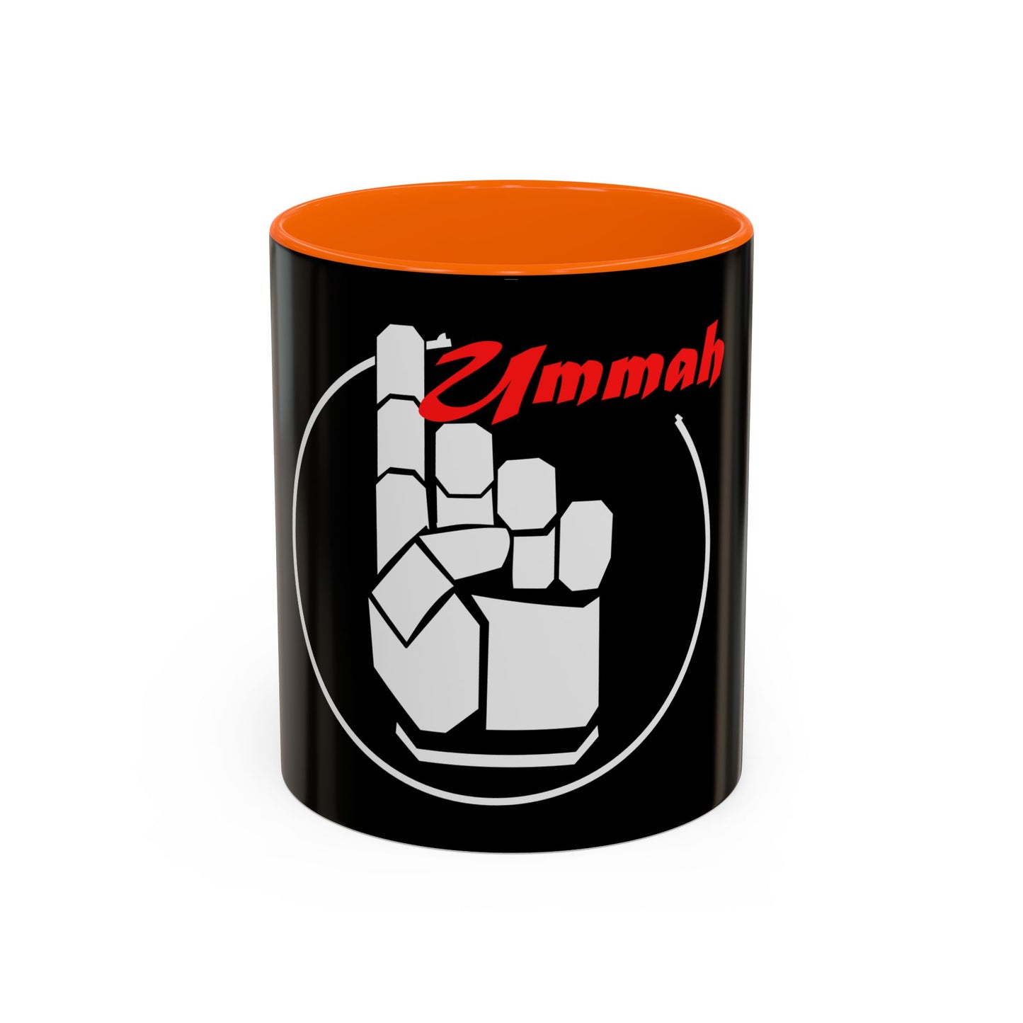 White One Ummah Logo Accent Coffee Mug