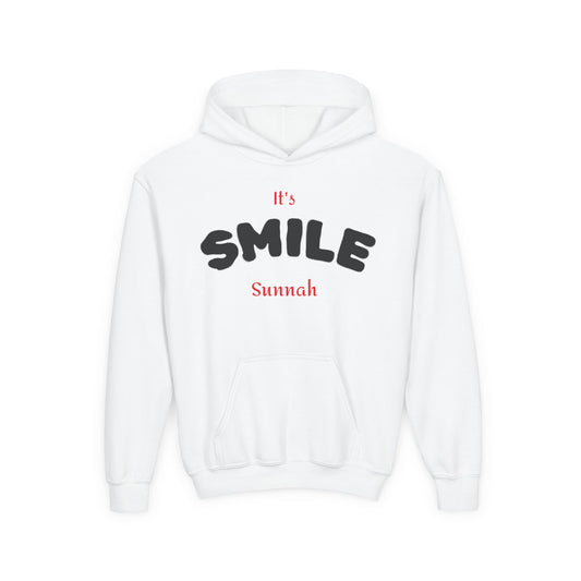 Youth Hoodie — “It’s Smile” Sunnah Kids Islamic Pullover