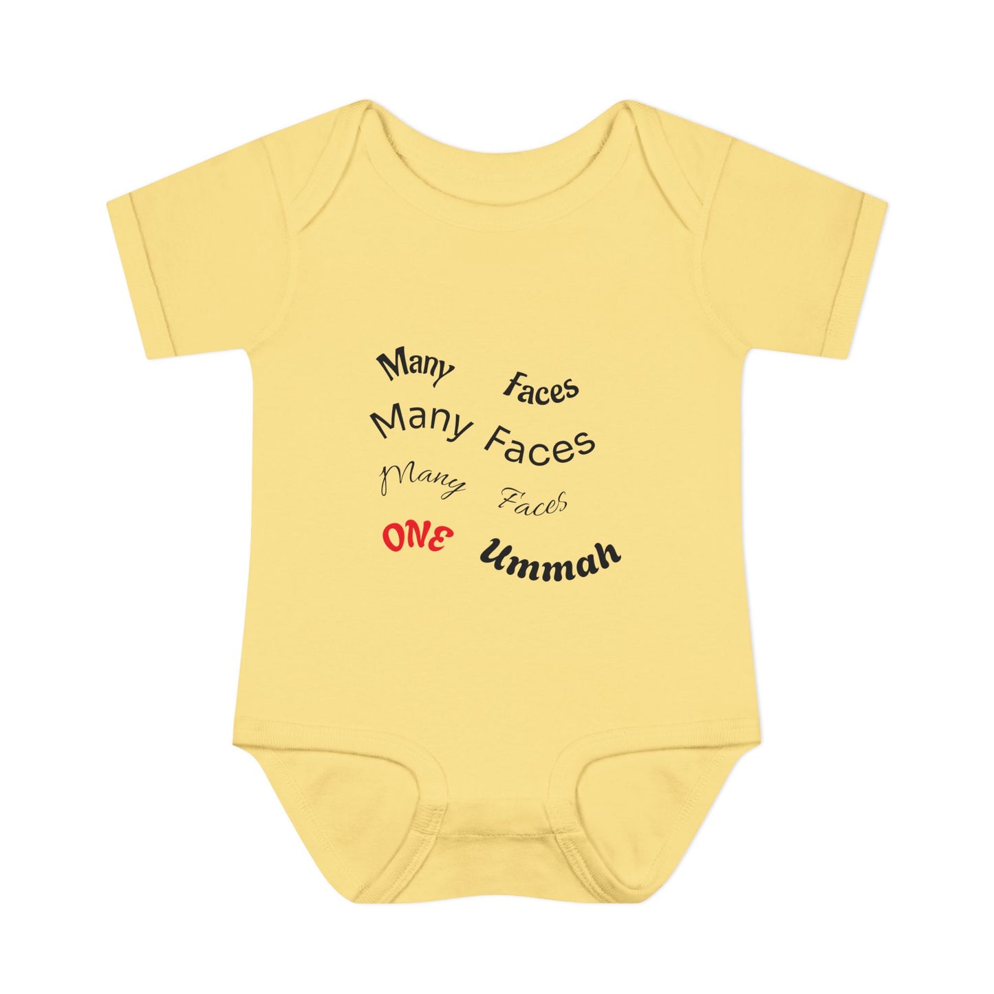 Many Faces One Ummah Infant Baby Rib Bodysuit – Joyful Comfort, United From the Start