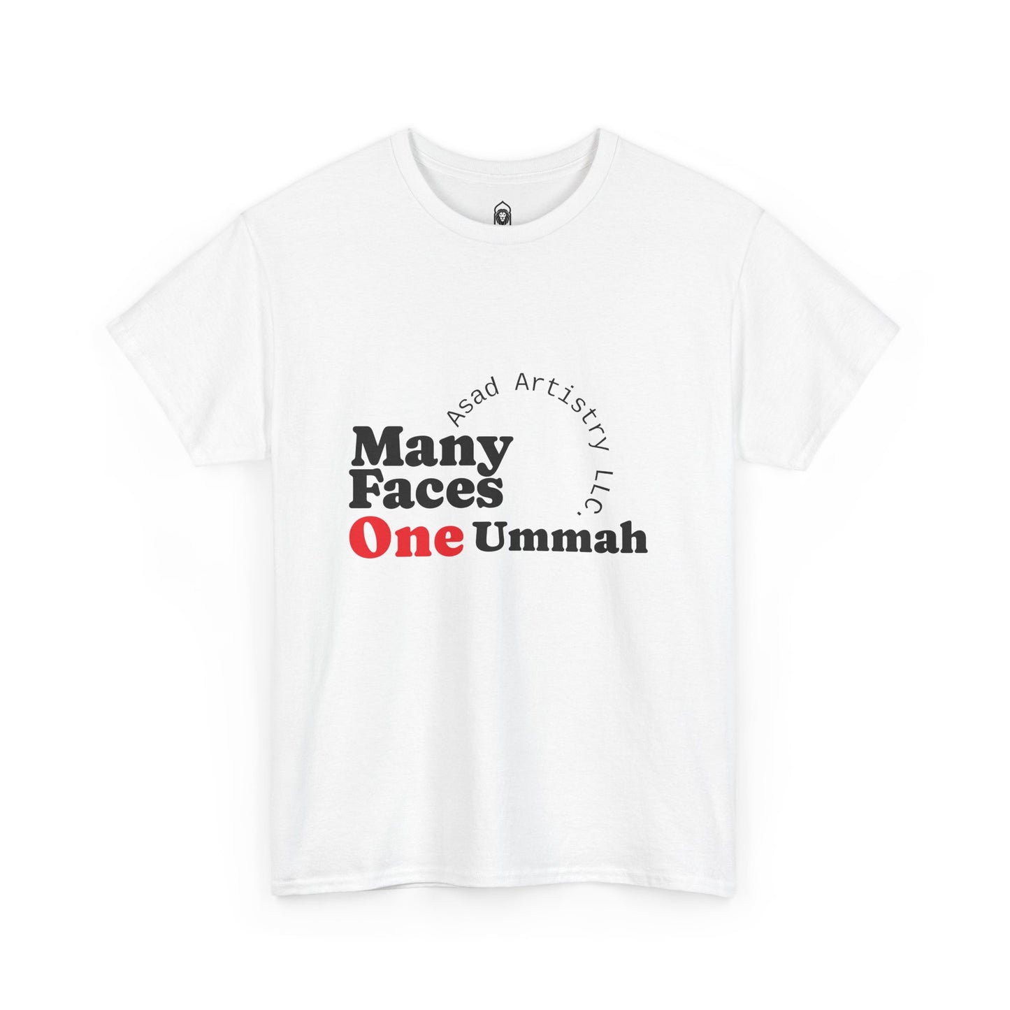 Unisex Heavy Cotton T-Shirt – "Many Faces, One Ummah"