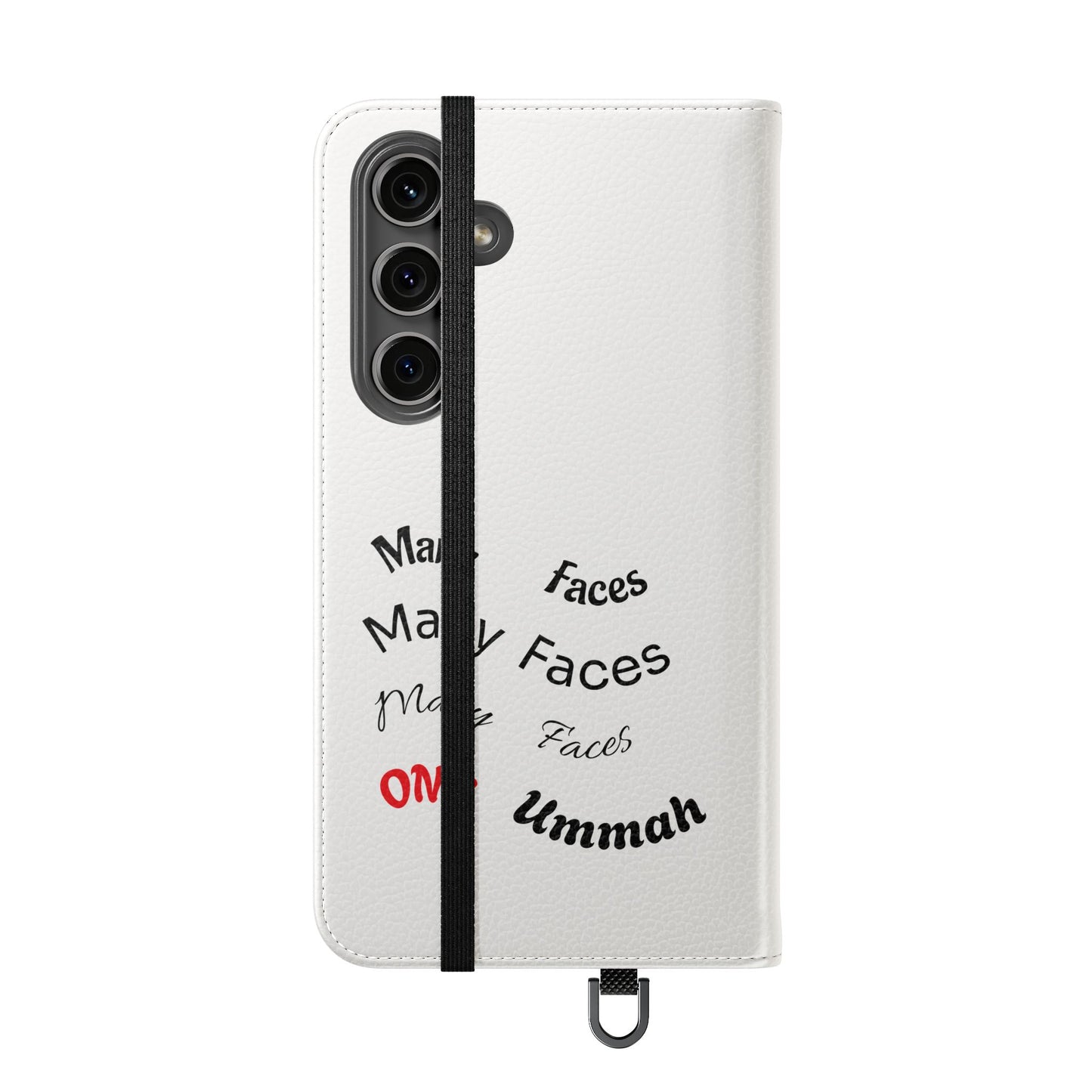 Many Faces, One Ummah Flip Case — where purpose meets protection.