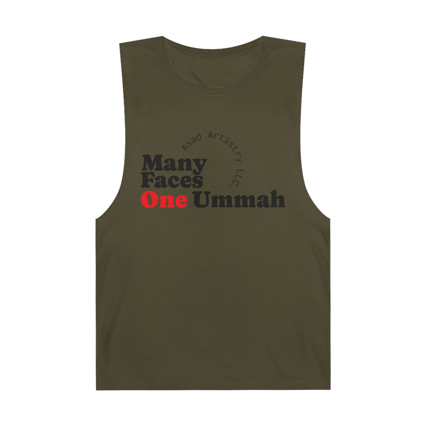Many Faces One Ummah Unisex Barnard Tank – Unite in Comfort and Style