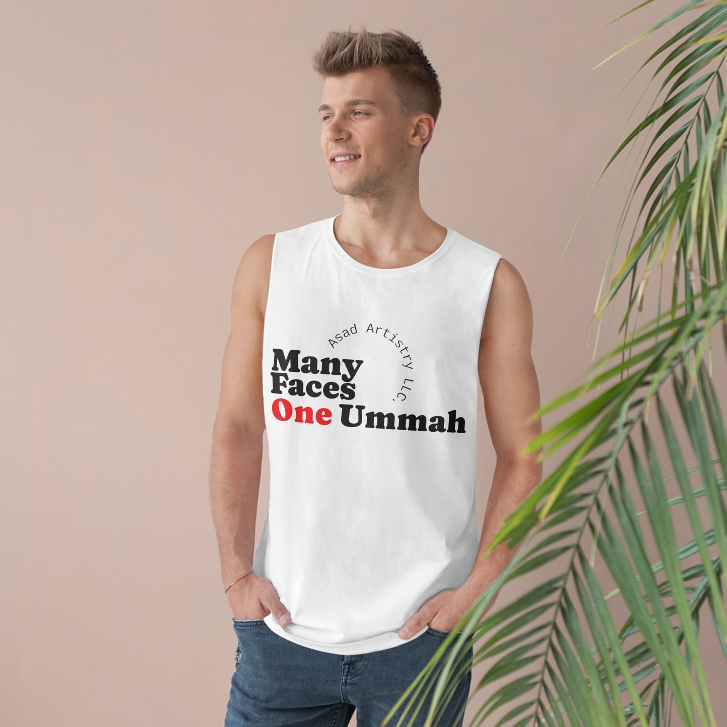 Many Faces One Ummah Unisex Barnard Tank – Unite in Comfort and Style
