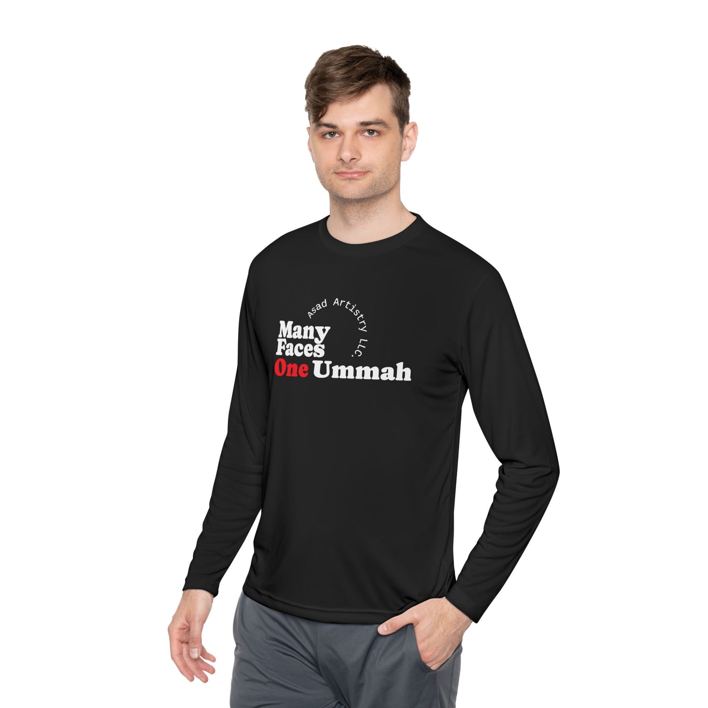 One Ummah Unisex Lightweight Long Sleeve Tee – Comfort, Style, and Unity in Every Wear