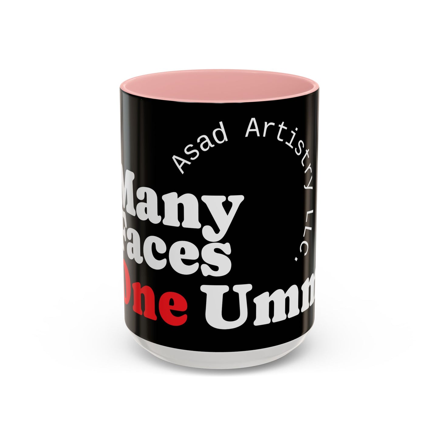 Many Faces, One Ummah Accent Coffee Mug – Sip with Unity