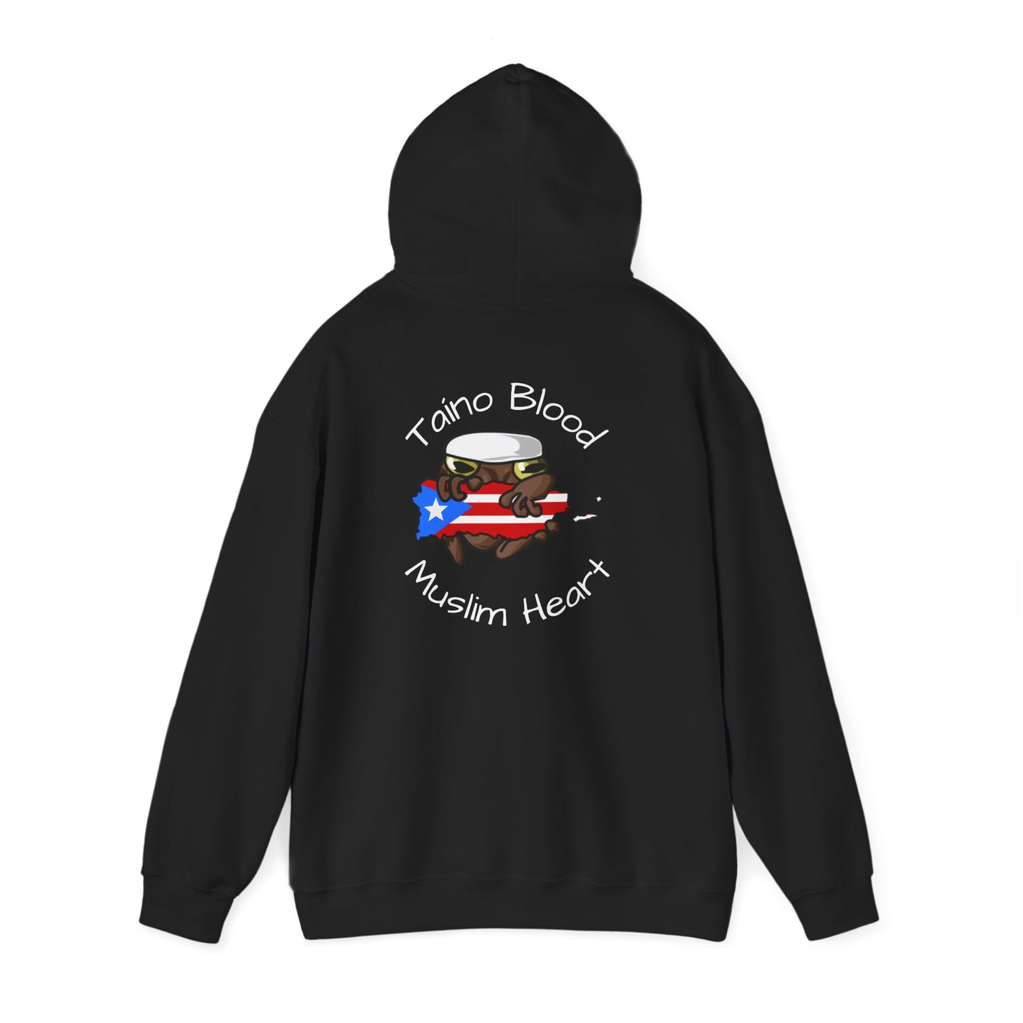 Puerto Rican Muslim Hoodie – Taino Blood, Muslim Heart