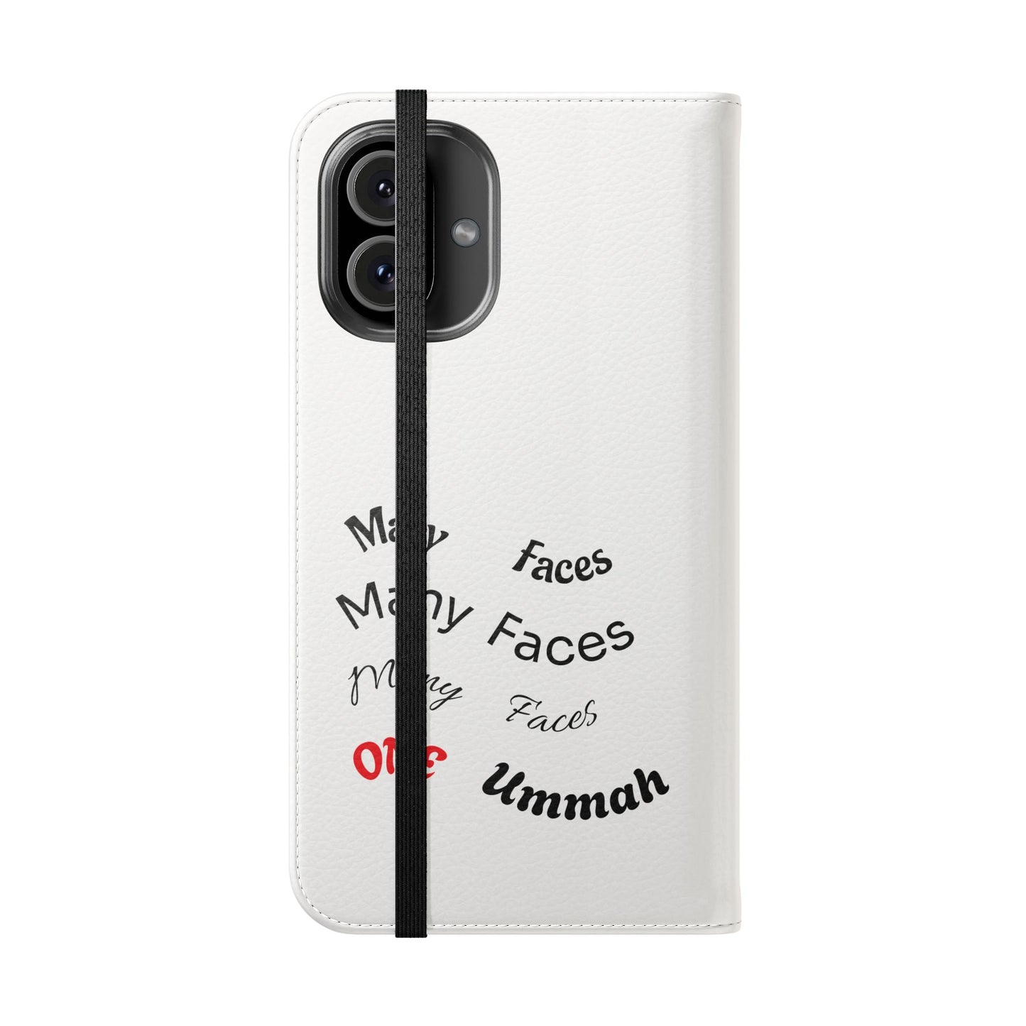 Many Faces, One Ummah Flip Case — where purpose meets protection.