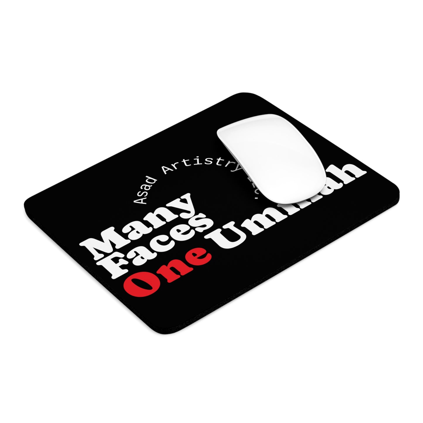 Many Faces One Ummah Mouse Pad