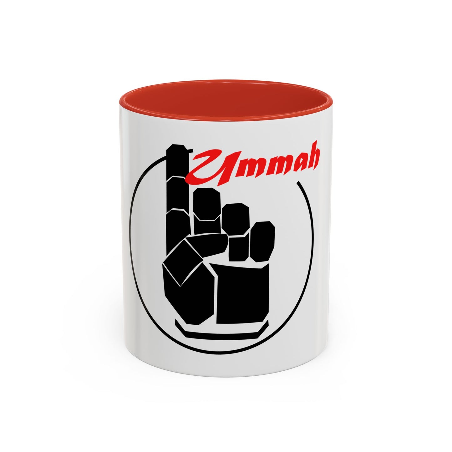 Black Logo-One Ummah Accent Coffee Mug – Sip with Unity