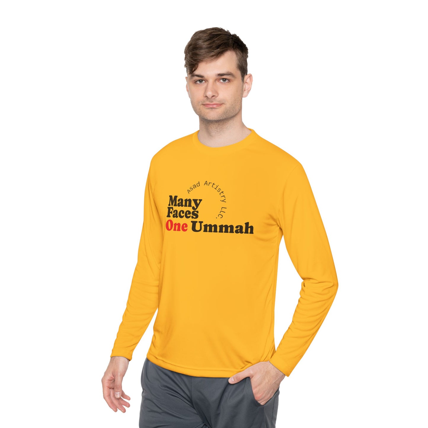 One Ummah Unisex Lightweight Long Sleeve Tee – Comfort, Style, and Unity in Every Wear