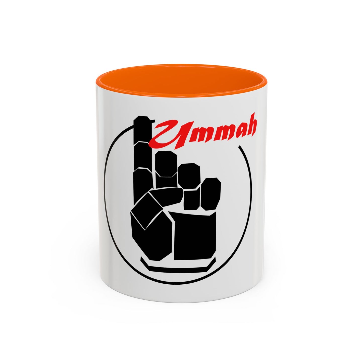 Black Logo-One Ummah Accent Coffee Mug – Sip with Unity