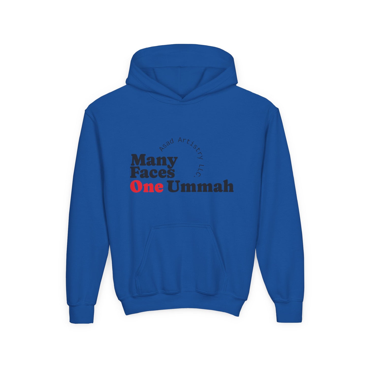 Youth Hoodie – Many Faces, One Ummah: Unity in Comfort
