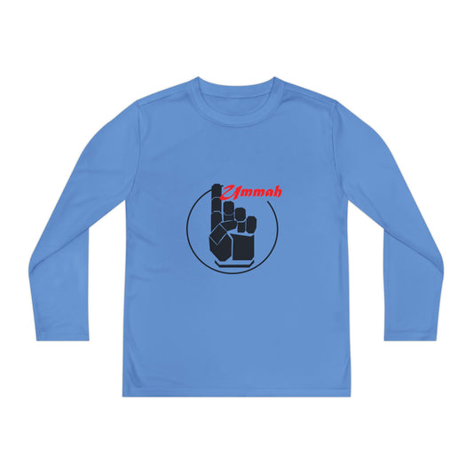 Youth Long Sleeve Faith Tee - Ummah Unity Design