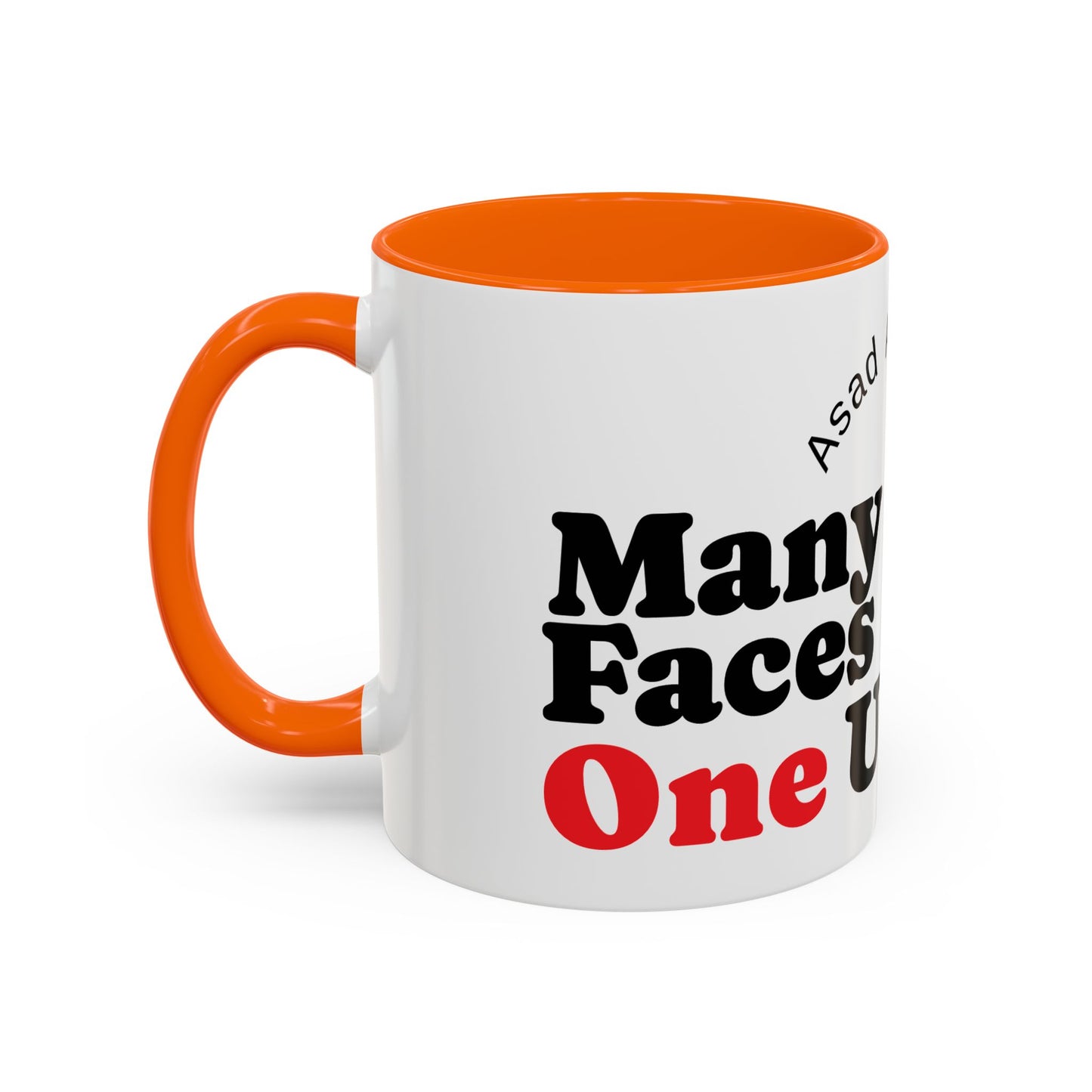 Many Faces, One Ummah Accent Coffee Mug