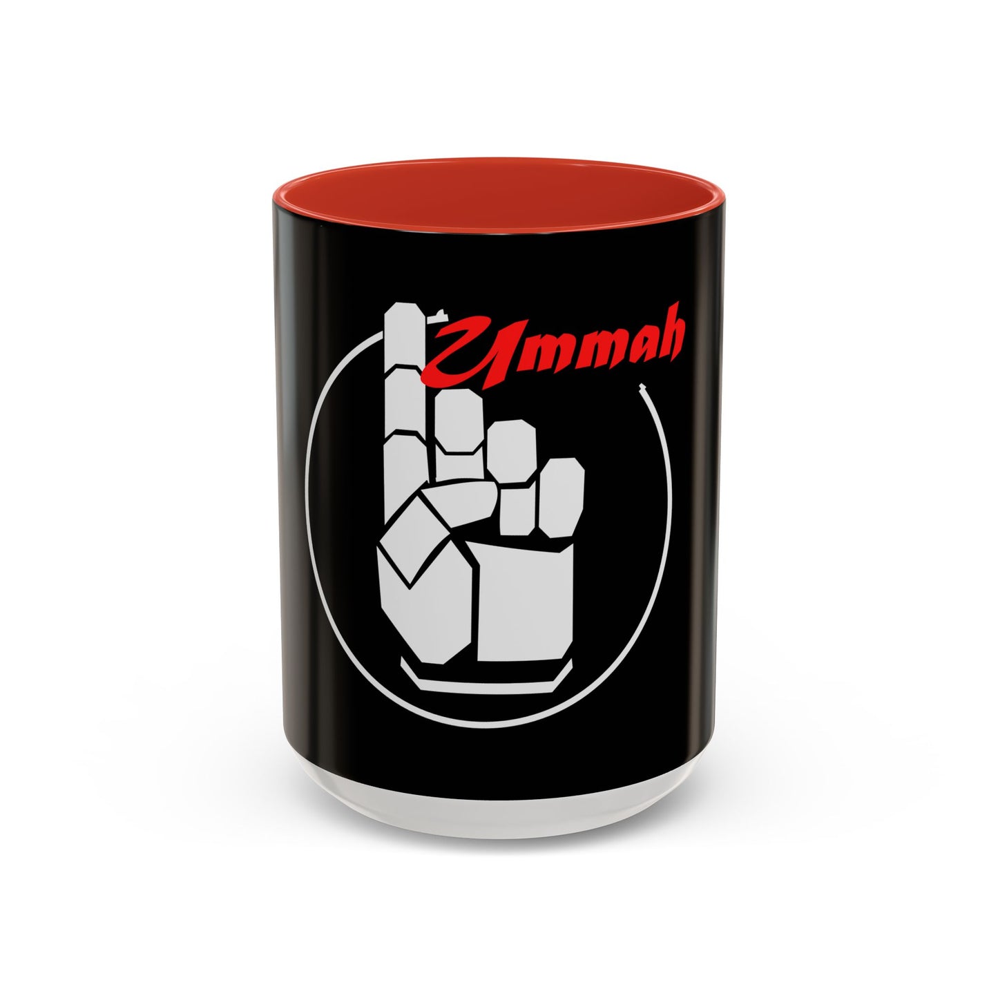White One Ummah Logo Accent Coffee Mug