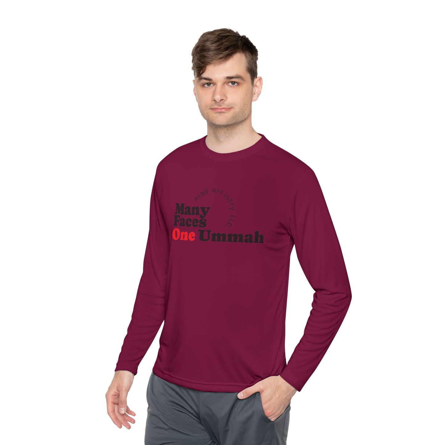 One Ummah Unisex Lightweight Long Sleeve Tee – Comfort, Style, and Unity in Every Wear