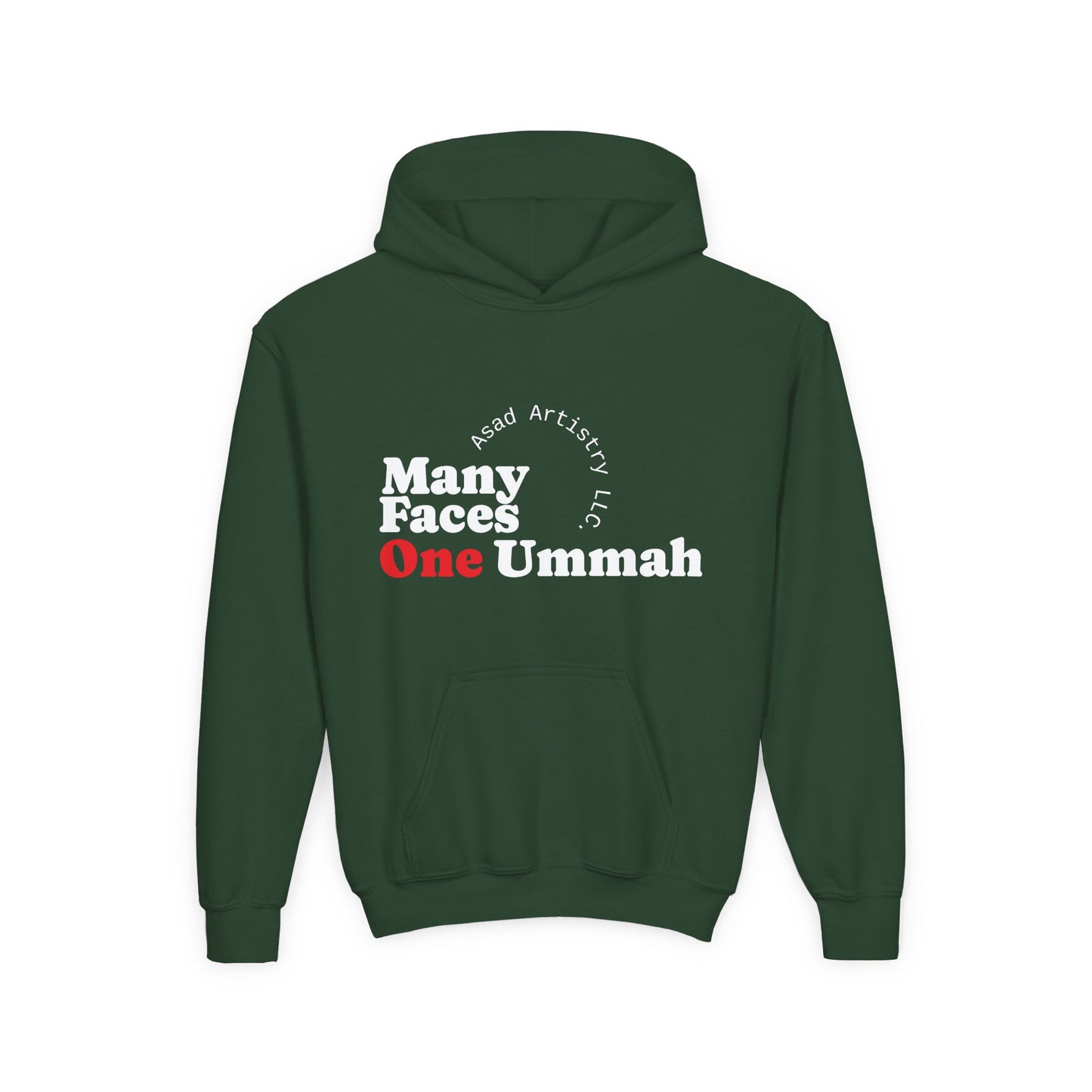 Youth Hoodie – Many Faces, One Ummah: Unity in Comfort