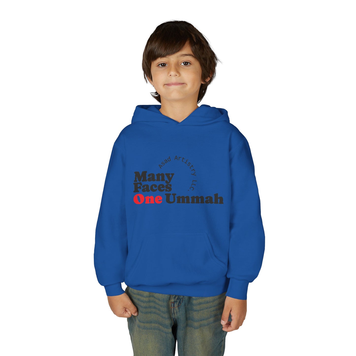 Youth Hoodie – Many Faces, One Ummah: Unity in Comfort