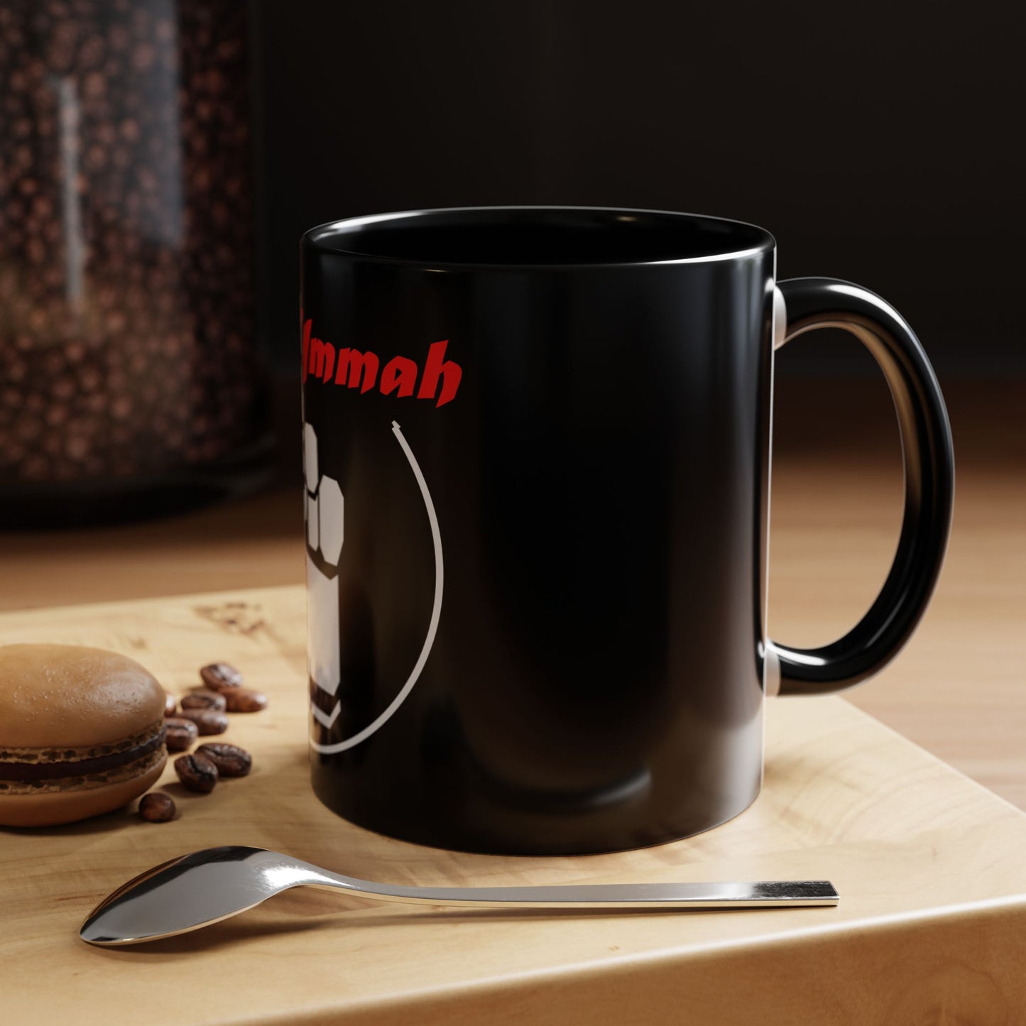 White One Ummah Logo Accent Coffee Mug