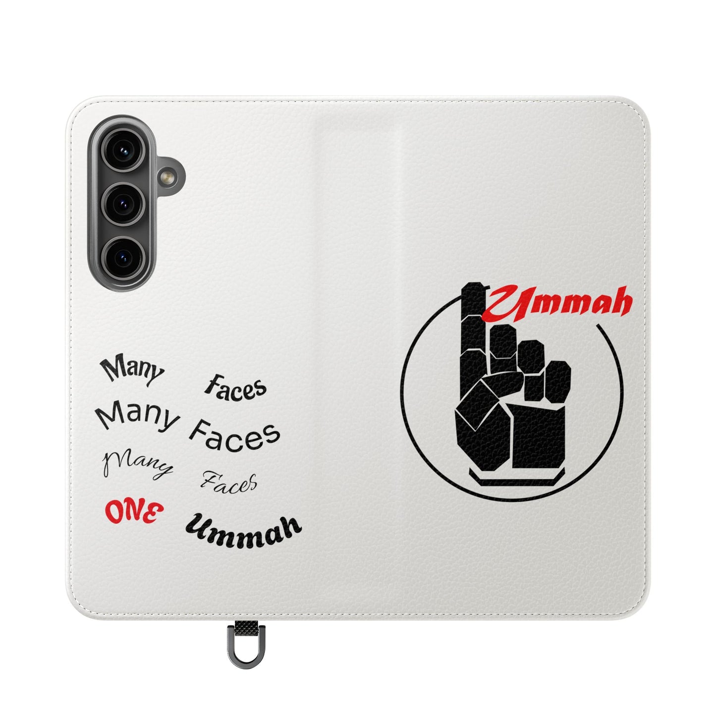 Many Faces, One Ummah Flip Case — where purpose meets protection.