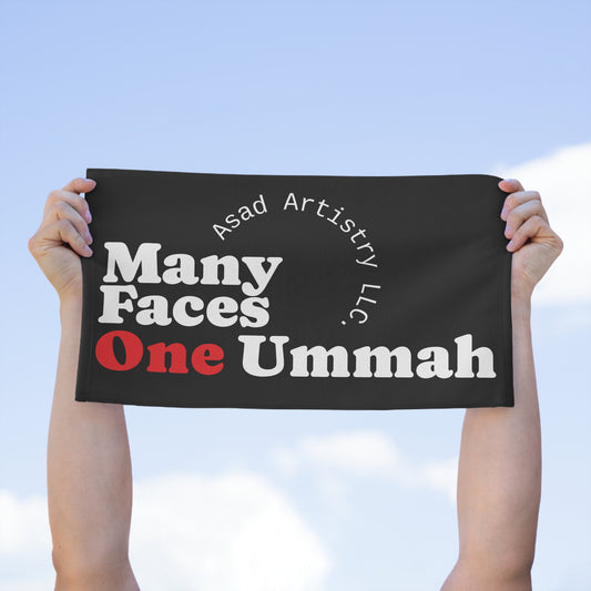 One Ummah Black Towel