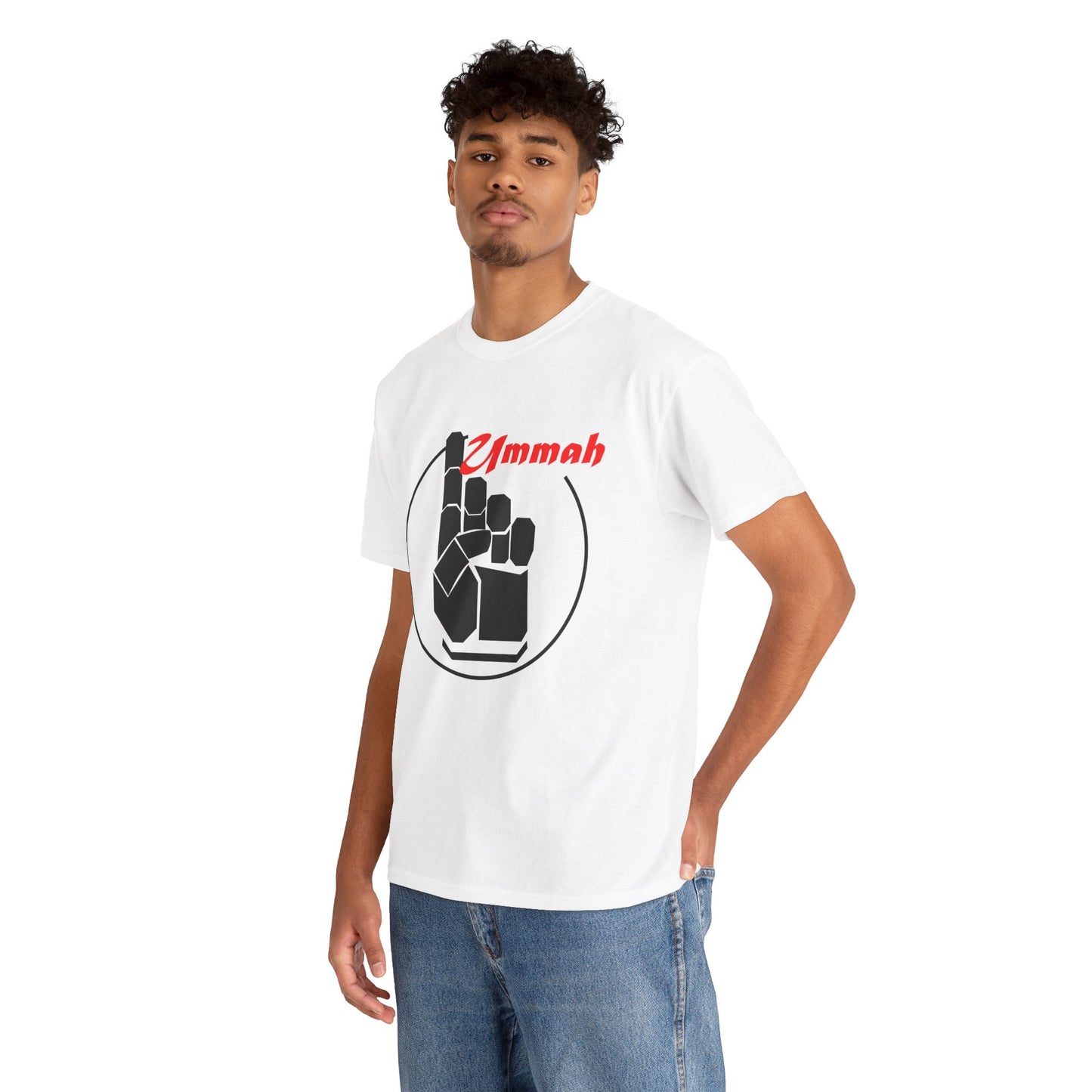 Unisex Heavy Cotton T-Shirt – "Many Faces, One Ummah"