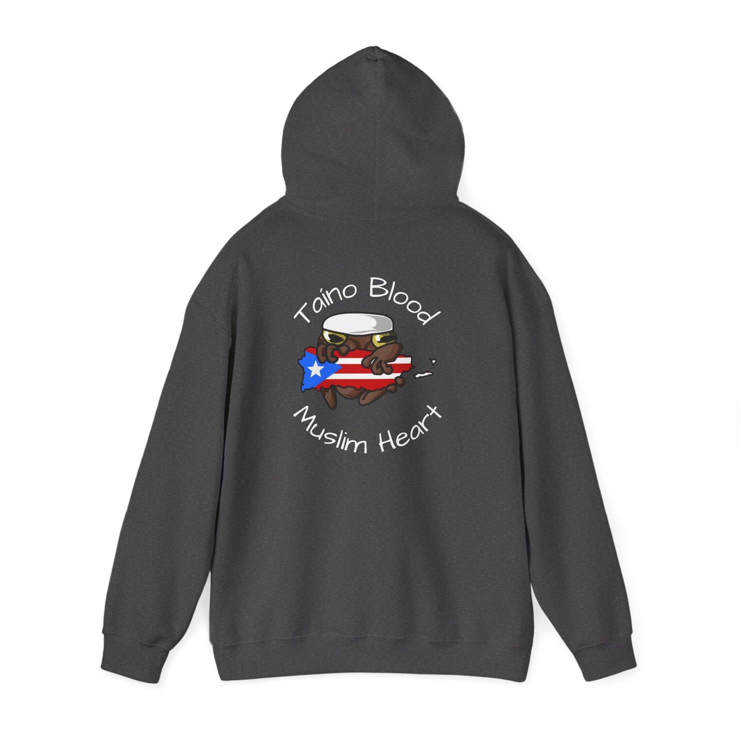Puerto Rican Muslim Hoodie – Taino Blood, Muslim Heart