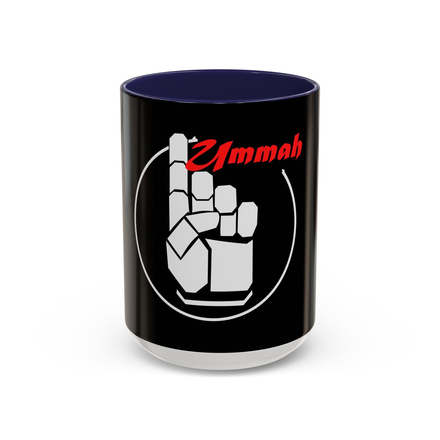 White One Ummah Logo Accent Coffee Mug