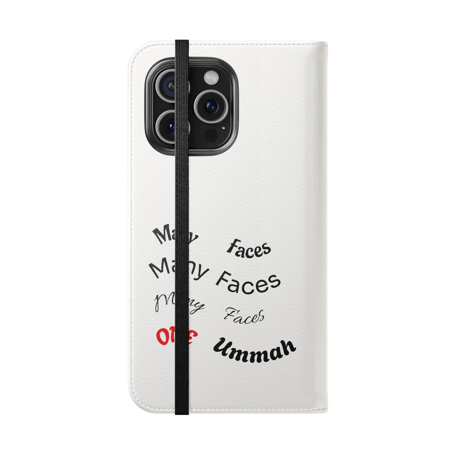 Many Faces, One Ummah Flip Case — where purpose meets protection.