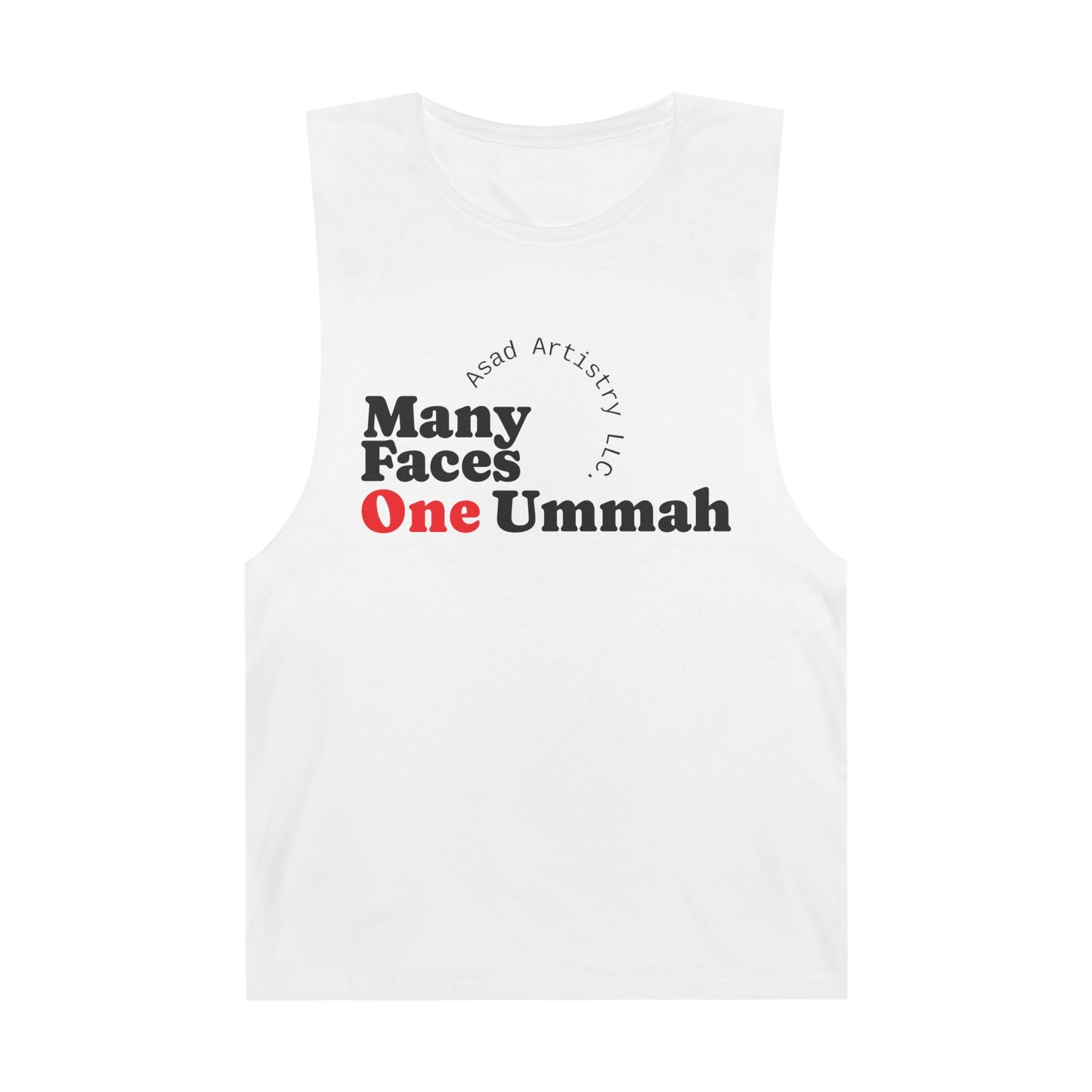 Many Faces One Ummah Unisex Barnard Tank – Unite in Comfort and Style