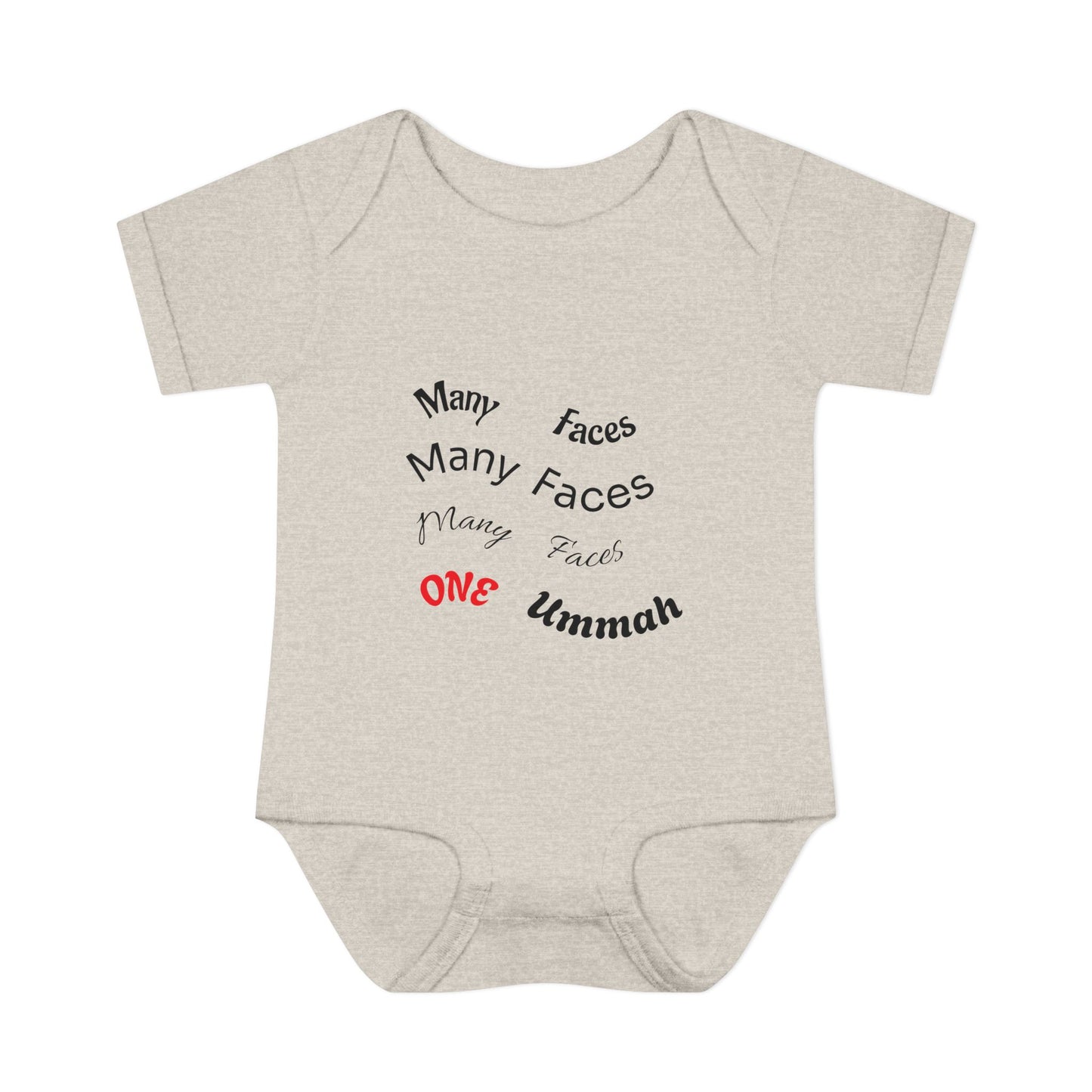 Many Faces One Ummah Infant Baby Rib Bodysuit – Joyful Comfort, United From the Start