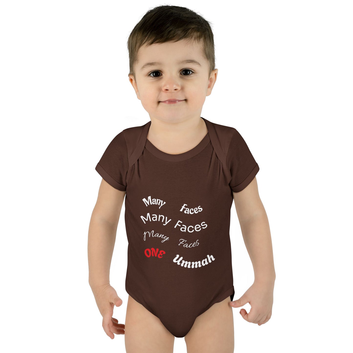Many Faces One Ummah Infant Baby Rib Bodysuit – Joyful Comfort, United From the Start