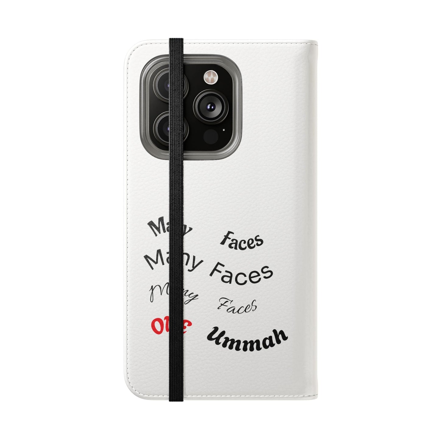 Many Faces, One Ummah Flip Case — where purpose meets protection.